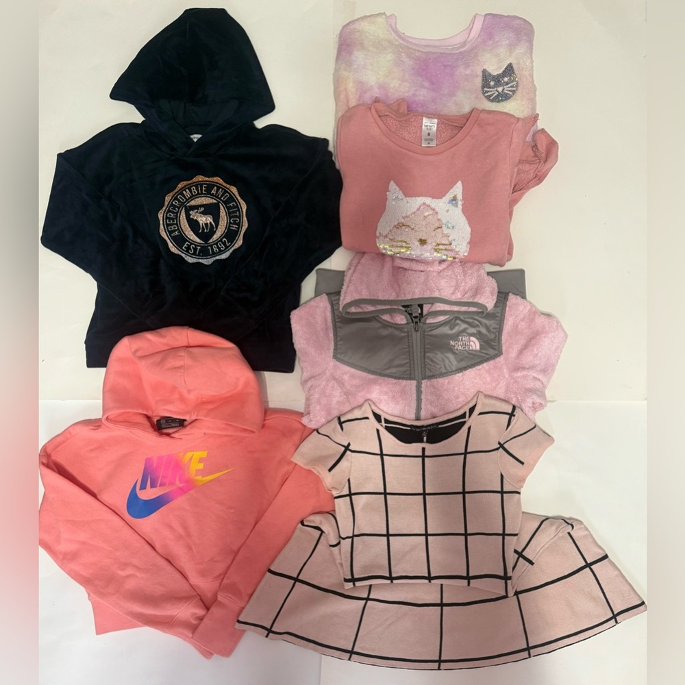 Girl’s Winter/ Fall fleece Sweaters/Jacket/Dress Lots (6)